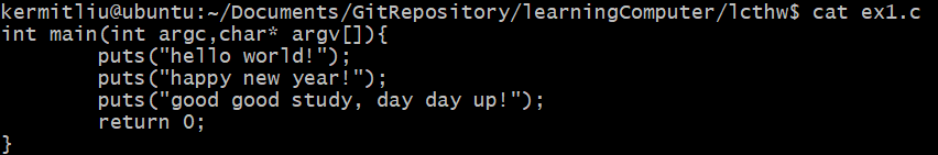 笨方法学习C-笔记1